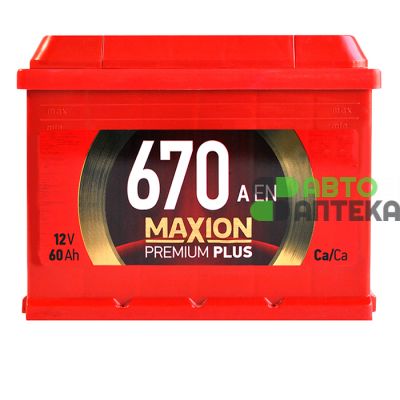 Автомобильный аккумулятор MAXION Premium Plus 6СТ-60Аh Аз 670A 5656702250-1