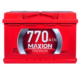 Автомобильный аккумулятор MAXION Premium TR 6СТ-77Аh АзЕ 770A 58022302
