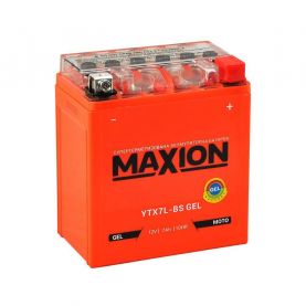 Мото аккумулятор MAXION 6СТ-6Ah АзЕ 12В 100А (EN) YTX7L-BS