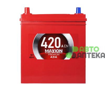 Автомобільний акумулятор MAXION Premium Asia (NS40) 45Ah 420A L+ 5452614