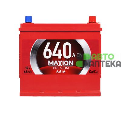 Автомобильный аккумулятор MAXION Premium Asia (D23) 68Ah 640A R+ 5602578