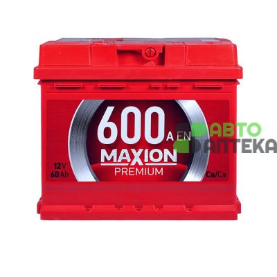Атомобильный аккумулятор MAXION Premium TR (L2) 60 Аh 600A  R+ 5602671