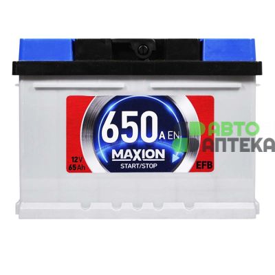 Автомобільний акумулятор MAXION EFB SMF (L2B) 65Ah 650A R+ (h=175) 5632050