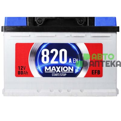 Автомобильный аккумулятор MAXION EFB SMF (L3) 80Ah 820A R+ 5722097