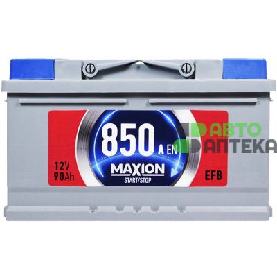 Автомобильный аккумулятор MAXION EFB MF (LB4) 90Ah 850A R+ (h=175) 5802293