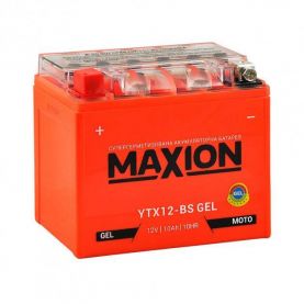 Мото аккумулятор MAXION 6СТ-10Ah Аз 12В 150А (EN) YTX12-BS GEL DS