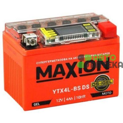 Мото аккумулятор MAXION 6СТ-3Ah АзЕ 12В 70А (EN) YTX4L-BS