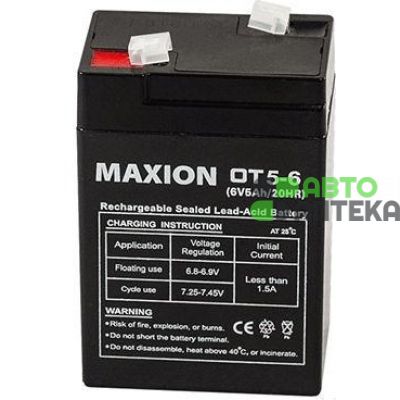 Аккумулятор тяговый MAXION AGM 5Ah 6V OT 5-6