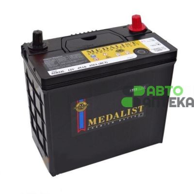 Автомобільний акумулятор MEDALIST Japan 6СТ-45Ah АзЕ ASIA 430A (BCI) 55B24LS 2018