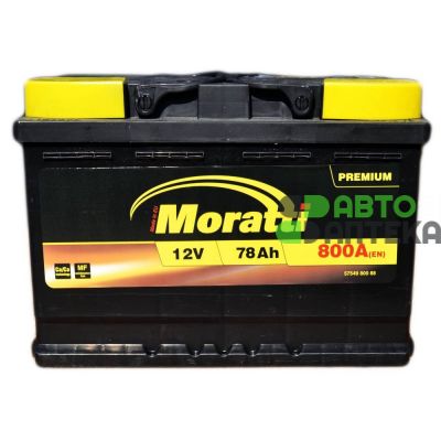 Автомобильный аккумулятор Moratti TAB 6СТ-78Ah АзЕ 800A (EN)