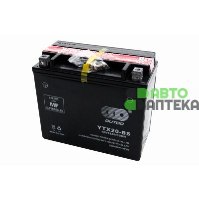 Мото аккумулятор Outdo 18Ah YTX20-BS AGM