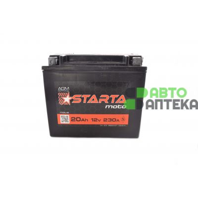 Мото аккумулятор Starta AGM 20Ah YTX20L-BS