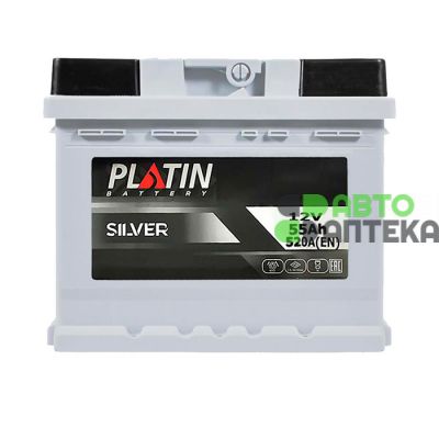 Автомобільний акумулятор PLATIN Silver MF 6СТ-55Ah Аз 520A 5502393