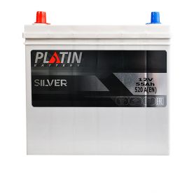 Автомобільний акумулятор PLATIN Silver Asia SMF 6СТ-55Ah Аз 520A 5502395/5502420 kalin