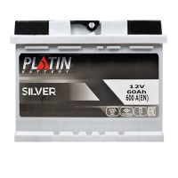 Автомобильный аккумулятор PLATIN Silver MF 6СТ-60Ah Аз 600A 5602661