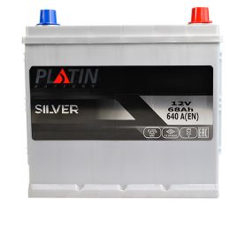 Автомобильный аккумулятор PLATIN Silver Asia SMF 6СТ-68Ah АзЕ 640A 5652070