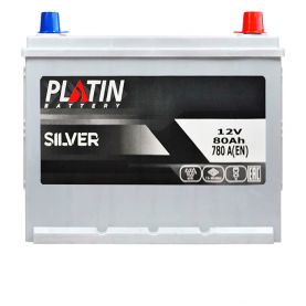 Автомобільний акумулятор PLATIN Silver Asia SMF 6СТ-80Ah АзЕ 780A 57521781
