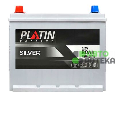Автомобильный аккумулятор PLATIN Silver Asia SMF 6СТ-80Ah Аз 780A 57521799