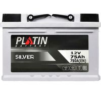 Автомобильный аккумулятор PLATIN Silver MF  6СТ-75Ah Аз 750A 5752201