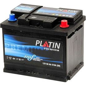 Автомобильный аккумулятор PLATIN Premium 6СТ-60Ah Аз 540A (EN)