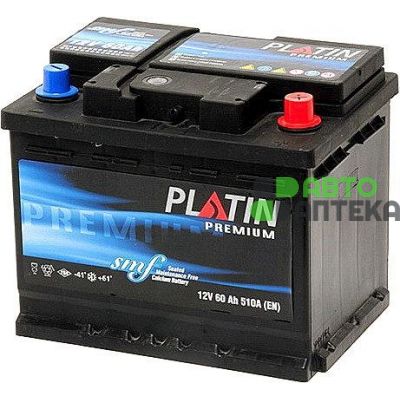 Автомобильный аккумулятор PLATIN Premium 6СТ-60Ah АзЕ 540A (EN)