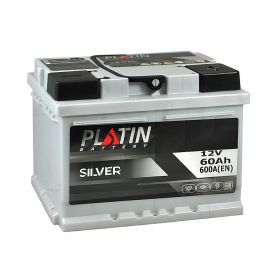 Автомобильный аккумулятор PLATIN Silver MF (LB2) 60Ah 600A R+ (h=175) 5602662