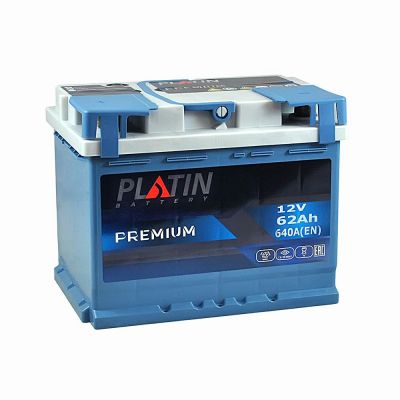 Автомобільний акумулятор PLATIN Premium MF (L2) 62Ah 640A L+ 5652072