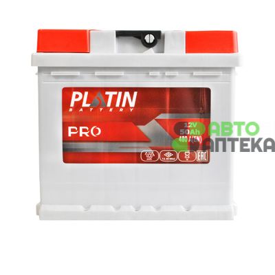 Автомобильный аккумулятор PLATIN Pro MF 6СТ-50Ah АзЕ 480A plpro5402203 