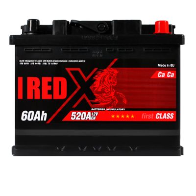 Автомобільний акумулятор RED X 6СТ-60Ah АзЕ 520A 555 80rx