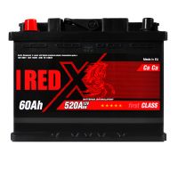Автомобильный аккумулятор RED X 6СТ-60Ah Аз 520A 555 81rx
