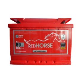 Автомобильный аккумулятор RED HORSE Professional Line 6СТ-60Ah Аз 600A (EN)