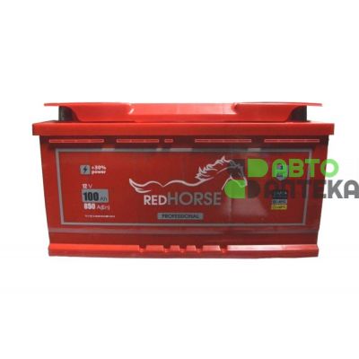 Автомобільний акумулятор RED HORSE Professional Line 6СТ-100Ah АзЕ 850A (EN)