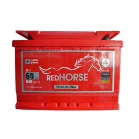 Автомобильный аккумулятор RED HORSE Professional Line 6СТ-65Ah АзЕ 640A (EN)