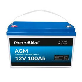 Аккумулятор тяговий GreenAkku JM12-100 AGM 100Ah Аз  JM12-100
