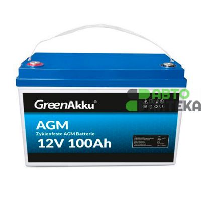 Аккумулятор тяговый GreenAkku AGM 100Ah Аз JM12-100