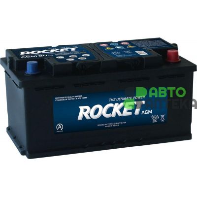 Автомобільний акумулятор ROCKET AGM 6СТ-80Ah АзЕ 800A (CCA) AGM L4