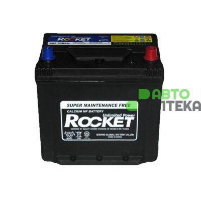Автомобильный аккумулятор ROCKET 6СТ-60Ah АзЕ ASIA 650A (EN) SMF55D23L