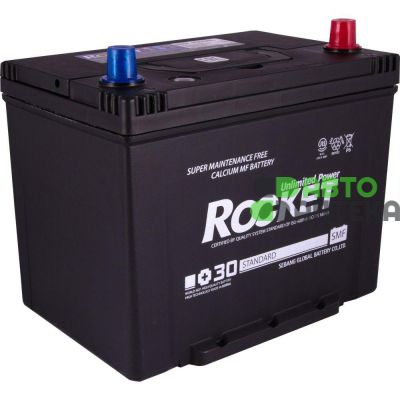 Автомобильный аккумулятор ROCKET Japan 6СТ-70Ah АзЕ 600A (CCA) SMF 80D26L