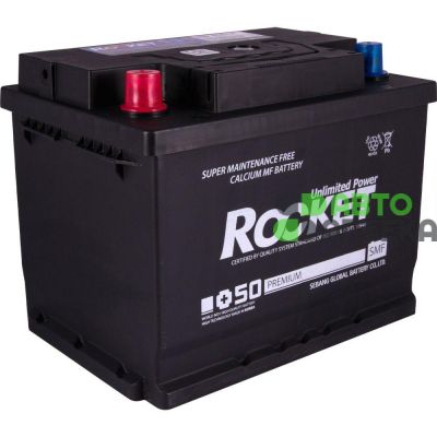 Автомобильный аккумулятор ROCKET 6СТ-65Ah Аз 570A (CCA) SMF 65R-L2