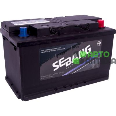 Автомобільний акумулятор SEBANG EFB 6СТ-80Ah АзЕ 730A (CCA) EFB L4 2019