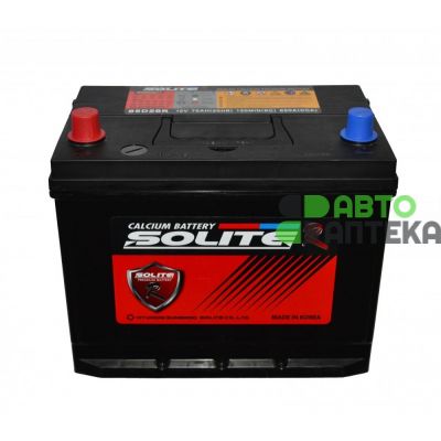 Автомобильный аккумулятор SOLITE R Japan 6СТ-75Ah Аз Asia 650A (CCA) 85D26R