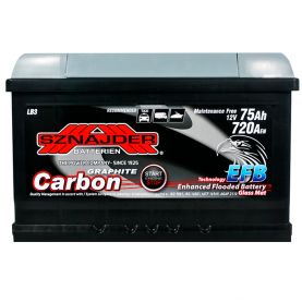 Автомобільний акумулятор SZNAJDER Carbon Start Stop EFB 6СТ-75Ah АзЕ 720A 575 08