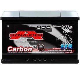 Автомобільний акумулятор SZNAJDER Carbon Start Stop EFB 6СТ-77Ah АзЕ 750A 577 05