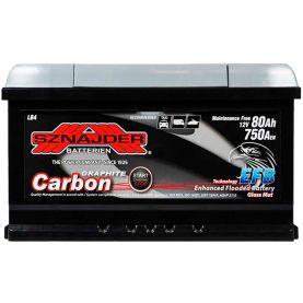 Автомобільний акумулятор SZNAJDER Carbon Start Stop EFB 6СТ-80Аh АзЕ 750А 580 08