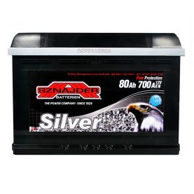 Автомобільний акумулятор SZNAJDER Silver 6СТ-80Ah АзЕ 700A 580 83