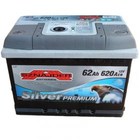 Автомобильный аккумулятор SZNAJDER Silver Premium 6СТ-62Ah АзЕ 620A (EN)
