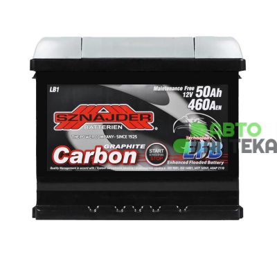 Автомобильный аккумулятор SZNAJDER Carbon Start Stop EFB (LB1) 50Аh 450А R+ (h=175) 550 08