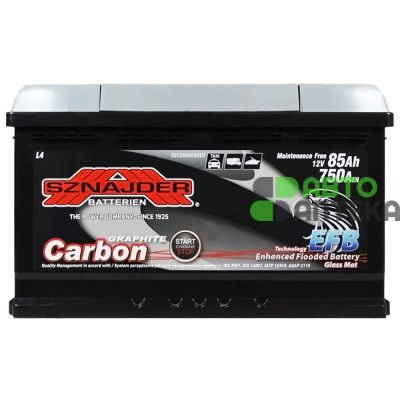 Автомобильный аккумулятор SZNAJDER Carbon Start Stop EFB  (L4) 85Ah 750A R+ 585 05