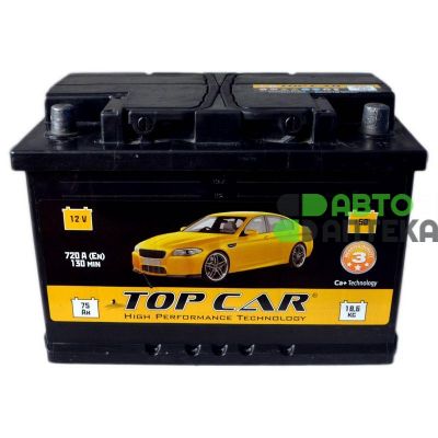 Автомобильный аккумулятор TOP CAR Expert 6СТ-75Ah АзЕ 680A (EN)