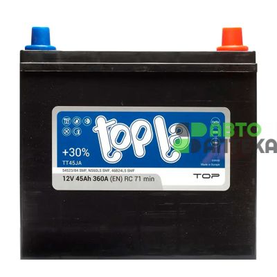Автомобильный аккумулятор Topla TOP 6СТ-45Ah АзЕ ASIA 360A (EN) 118845